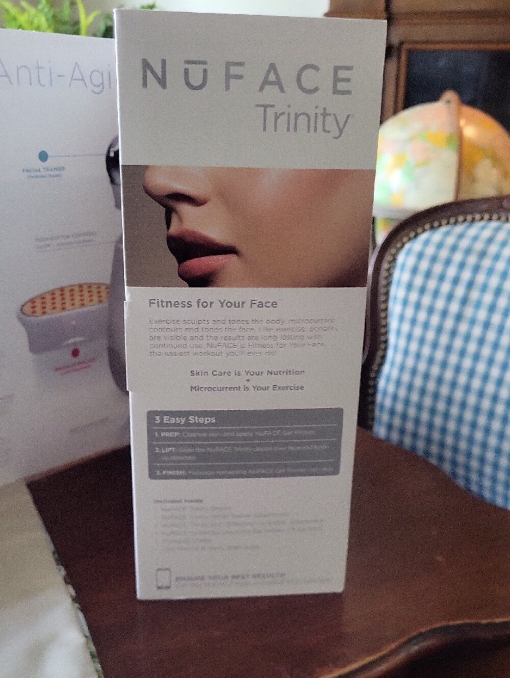 Nuface Trinity Facial Toning Kit In White And Silver View 4